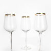 Copas Vino V22-SAR Filo Oro (Cristal)