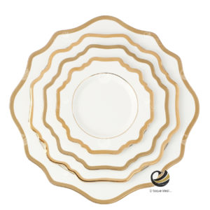 Vajilla D01-GIR Filo Oro (porcelana)