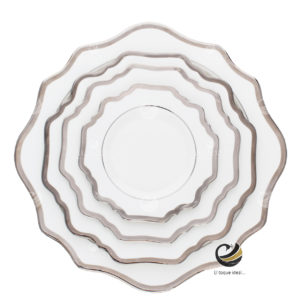 Vajilla D01-GIR Filo Plata (porcelana)