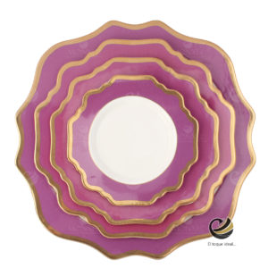 Vajilla D01-GIR Morado (Porcelana)