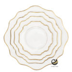 Vajilla D02-FLO Filo Oro (Porcelana)