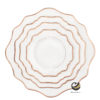 Vajilla D02-FLO Filo Rosa Oro (Porcelana)