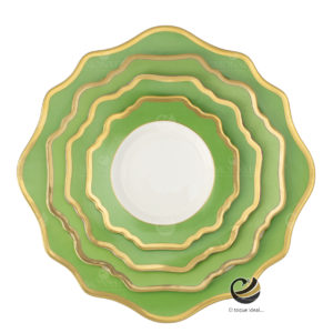 Vajilla D01-GIR Verde (Porcelana)