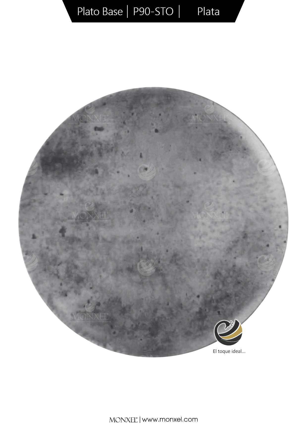 Plato Base P90-STO Plata 30.5 cm. (porcelana)