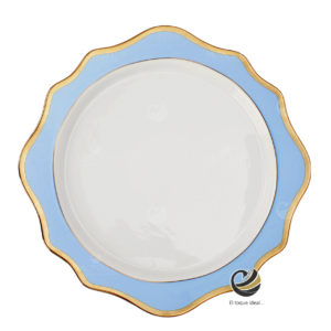 Plato Base P68-GIR Azul Cielo 34 cm. (porcelana)