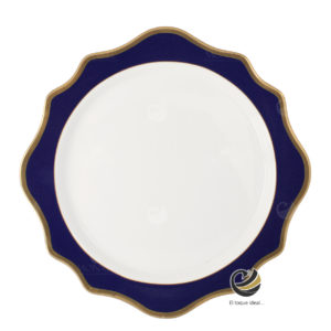 Plato Base P68-GIR Azul Rey 34 cm. (Porcelana)
