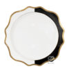 Plato Base P68-GIR Blanco/Negro 34 cm. (Porcelana)