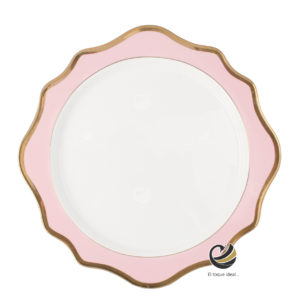 Plato Base P68-GIR Blush 34 cm. (Porcelana)