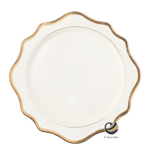 Plato Base P68-GIR Filo Oro 34 cm. (Porcelana)