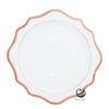 Plato Base P68-GIR Filo Rosa Oro 34 cm. (Porcelana)