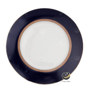 Plato Base P71-IMP Azul Marino 31.5 cm. (Porcelana)