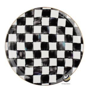 Plato Base P73-CUA Blanco/Negro 30.5 cm. (Porcelana)