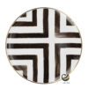 Plato Base P74-CRO Blanco/Café 30.5 cm. (porcelana)
