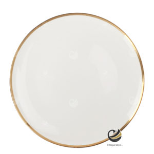 Plato Base P76-FIL Oro 31 cm. (porcelana)