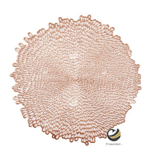 Carpeta (Plato Base) P119-COR Rosa Oro 38 cm. (PVC)