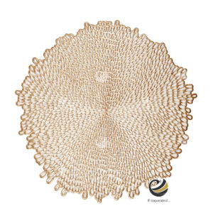 Carpeta (Plato Base) P119-COR Oro 38 cm. (PVC)