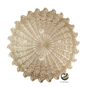 Carpeta (Plato Base) P130-GIR Oro 39 cm. (PVC)