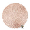 Carpeta (Plato Base) P132-CIR Rosa Oro 37 cm. (PVC)