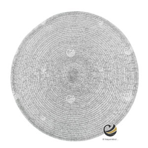 Carpeta (Plato Base) P134-JAN Plata 37 cm. (PVC)