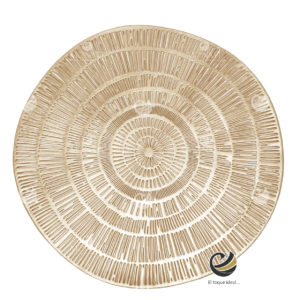Carpeta (Plato Base) P135-TEL Oro 38 cm. (PVC)