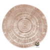 Carpeta (Plato Base) P135-TEL Rosa Oro 38 cm. (PVC)