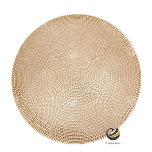 Carpeta (Plato Base) P174-TRE Oro 38 cm. (PVC)