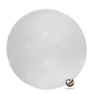 Carpeta (Plato Base) P174-TRE Plata 38 cm. (PVC)