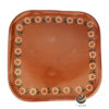 Plato Base P08-BAR Natural 31x31 cm. (Barro)