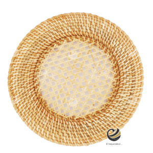 Plato Base P101-KON Natural 31cm. (Ratán Natural)