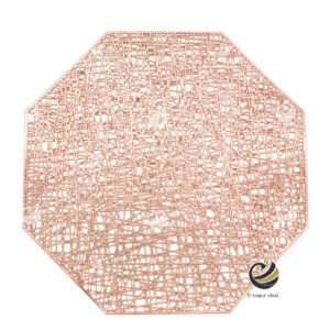 Carpeta (Plato Base) P106-OCT Rosa Oro 39 cm. (PVC)