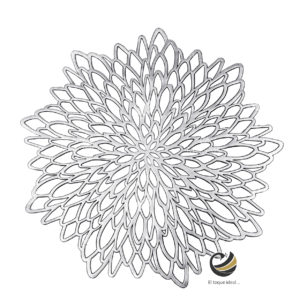 Carpeta (Plato Base) P111-GER Plata 37 cm. (PVC)