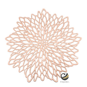 Carpeta (Plato Base) P111-GER Rosa Oro 37 cm. (PVC)