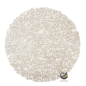 Carpeta (Plato Base) P112-PAJ Champagne 37 cm. (PVC)