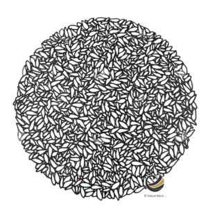 Carpeta (Plato Base) P112-PAJ Negro 37 cm. (PVC)