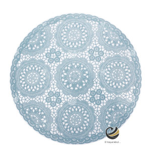 Carpeta (Plato Base) P113-ENC Azul Baby 38 cm. (PVC)