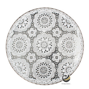 Carpeta (Plato Base) P113-ENC Blanco 38 cm. (PVC)