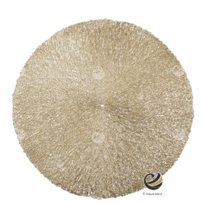 Carpeta (Plato Base) P114-NID Oro 38 cm. (PVC)