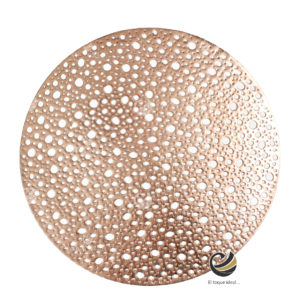 Carpeta (Plato Base) P115-LUN Rosa Oro 38 cm. (PVC)