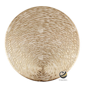 Carpeta (Plato Base) P117-ARE Oro 38 cm. (PVC)