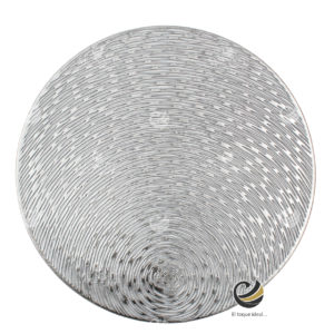 Carpeta (Plato Base) P117-ARE Plata 38 cm. (PVC)