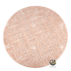 Carpeta (Plato Base) P118-RED Rosa Oro 38 cm. (PVC)