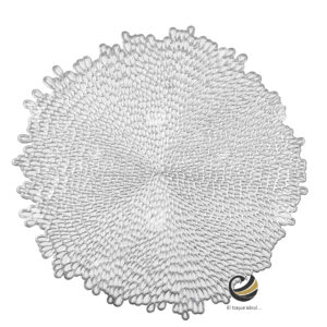 Carpeta (Plato Base) P119-COR Plata 38 cm. (PVC)