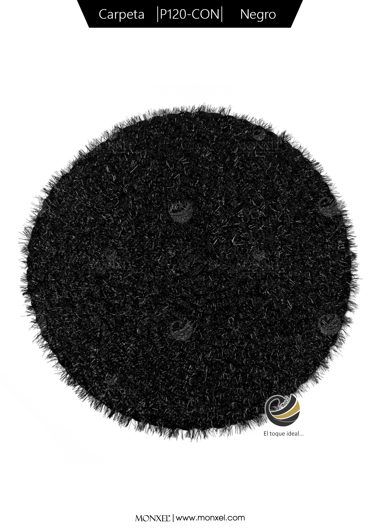 Carpeta (Plato Base) P120-CON Negro 38 cm. (PVC)
