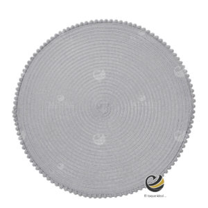 Carpeta (Plato Base) P122-PER Plata 38 cm. (PVC)