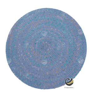 Carpeta (Plato Base) P124-HIL Azul 38 cm. (PVC)