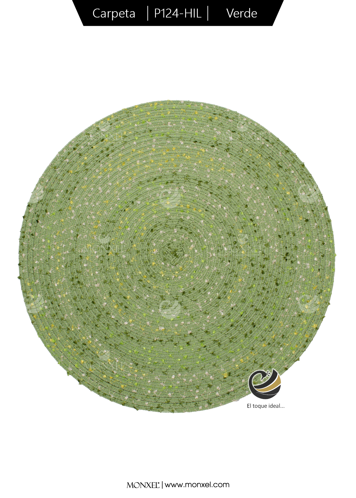 Carpeta (Plato Base) P124-HIL Verde 38 cm. (PVC)