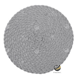 Carpeta (Plato Base) P127-TRE Plata 38 cm. (PVC)