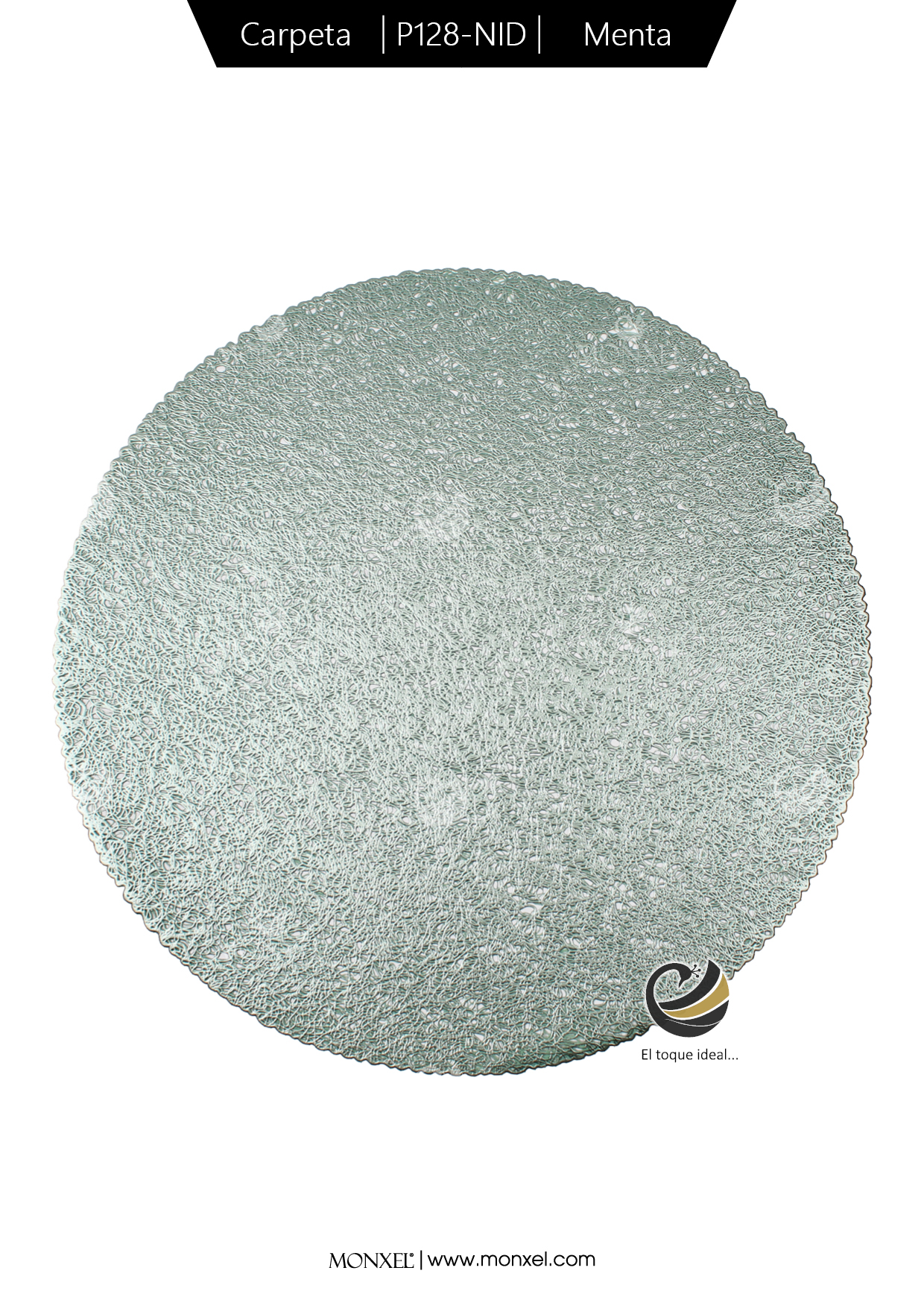 Carpeta (Plato Base) P128-NID Menta 39 cm. (PVC)