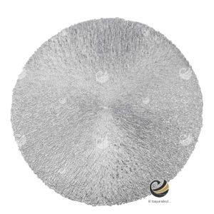 Carpeta (Plato Base) P128-NID Plata 39 cm. (PVC)
