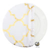 Funda Plato Base P149-GAT Blanco/Oro 40 cm. (Textil)